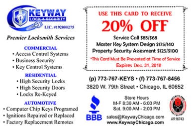 Save 20% on Service Call, Master Key System Design, and Property Security Assesment