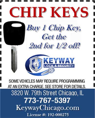 Buy one chip key get one half price
