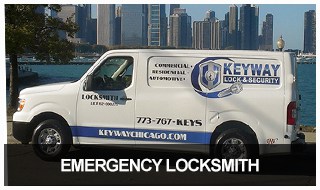 Image of Keyway Lock & Security's 24-hour locksmith van