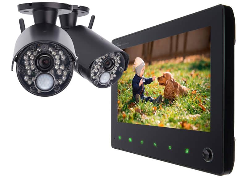 We can install security cameras that can be accessed via tablets and even mobile phones